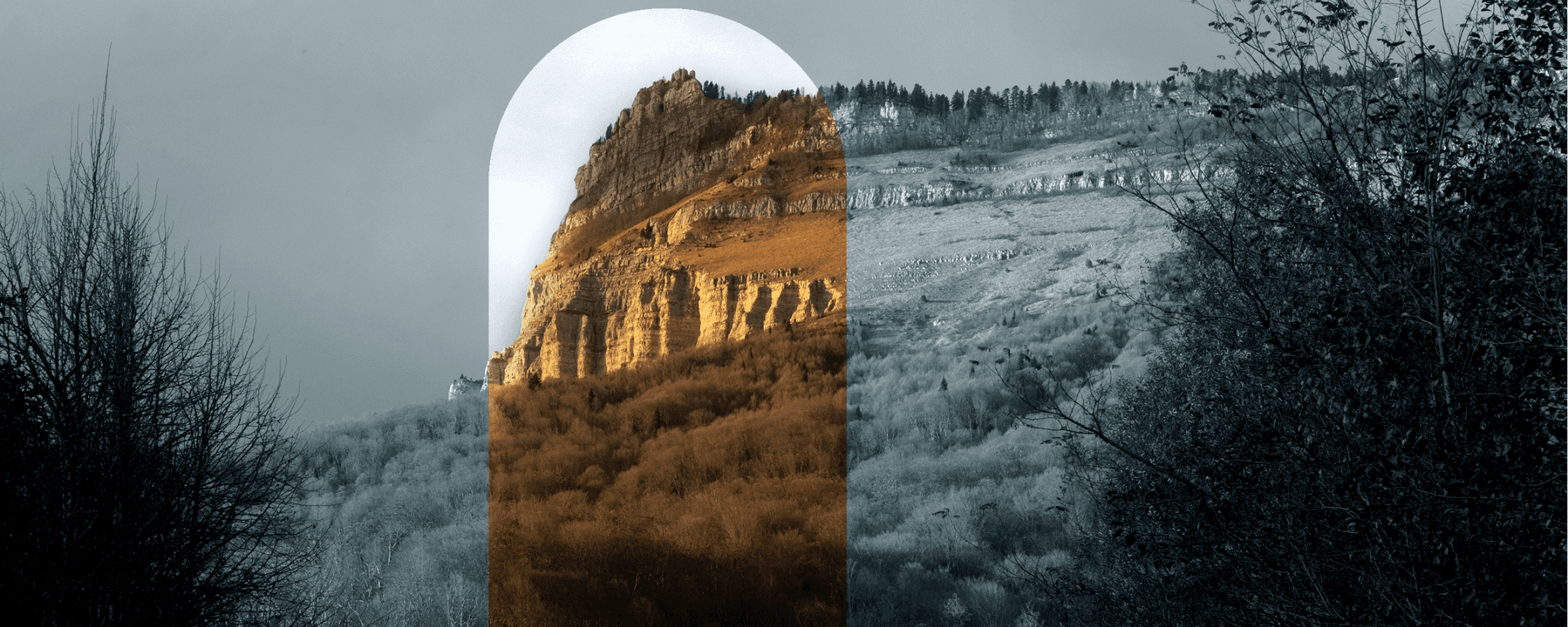 Tskhrajvari Mountain on the border of Racha and Imereti regions in Georgia